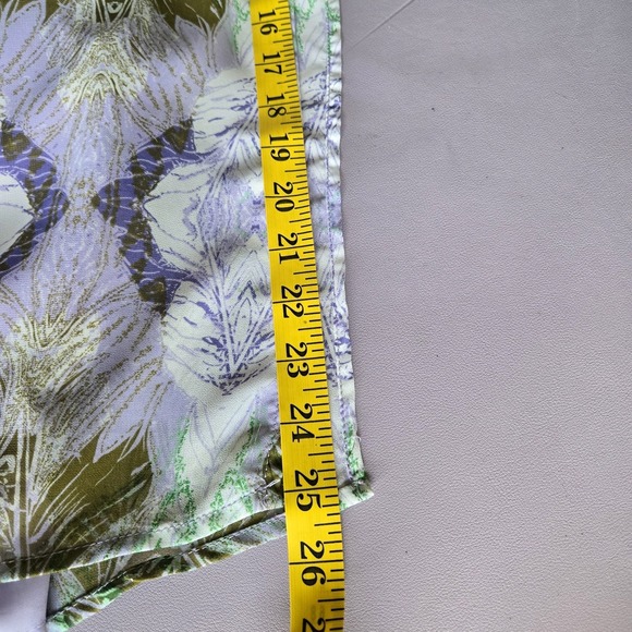 Charlie Jade Peacock Maxi Dress Women's XS Tall Vacation Resortwear Pastel Artsy - Picture 14 of 14